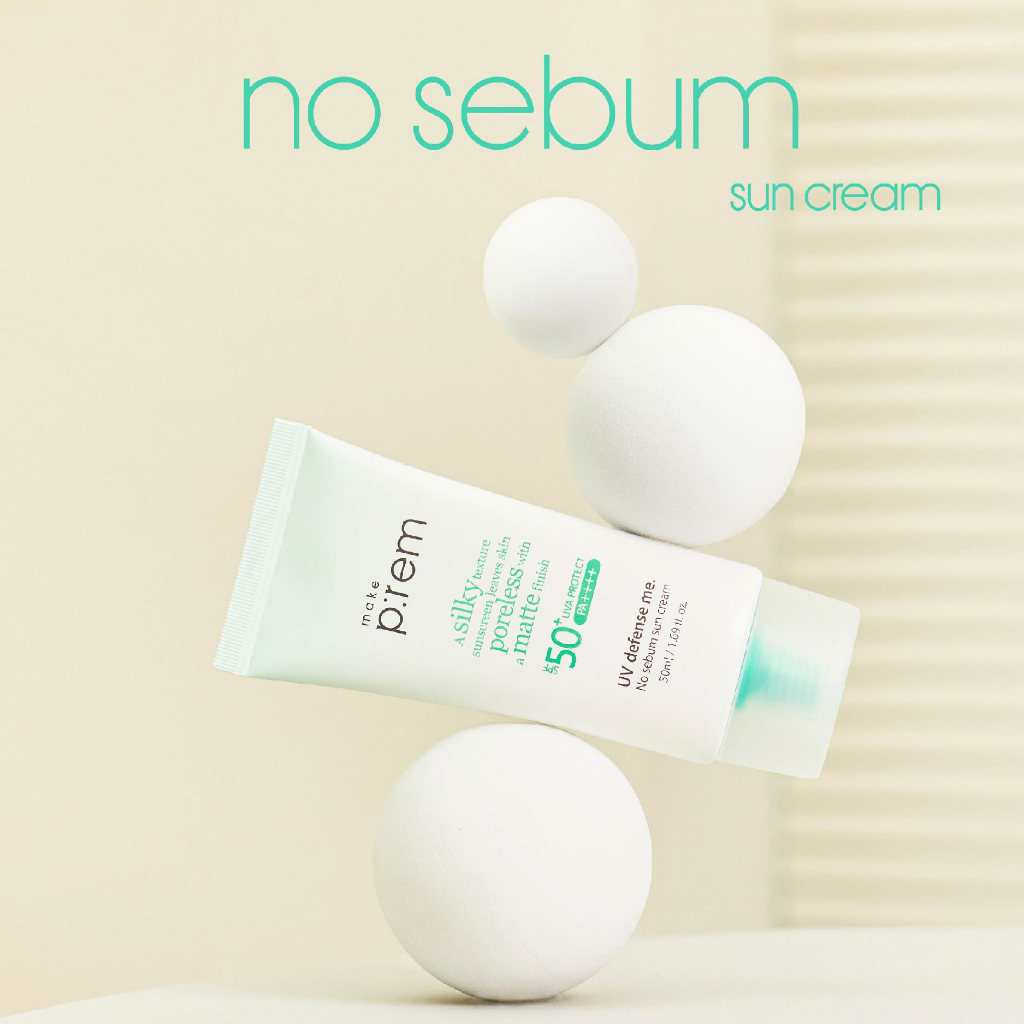Ảnh Kem chống nắng vật lý kiềm dầu Make P:rem UV defense me. No sebum sun cream 50ml 1