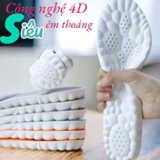 Lót Giày 4D massge chân cửu huyệt, 3 Lớp Đàn Hồi Êm Ái - Thấm Hút Mồ Hôi - Thoáng Khí LG05