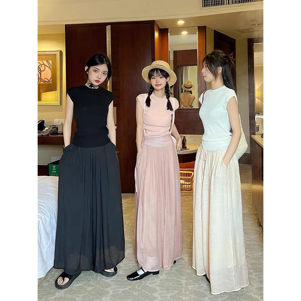 Set Áo Dài Tầm Xuân ( S - Hồng Ánh Nhũ - Cổ 3 Phân) main image 0
