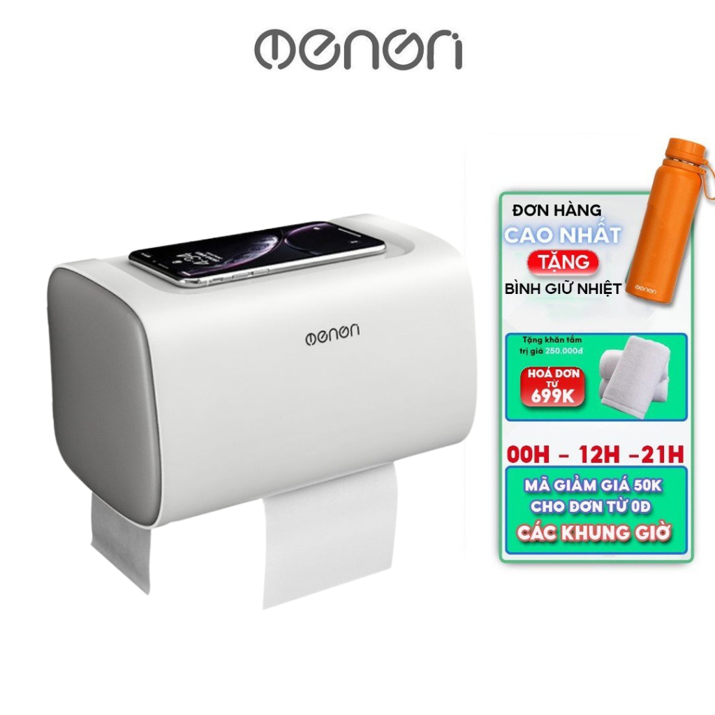 Hộp Đựng Giấy Vệ Sinh Thương Hiệu Oenon Cao Cấp - Chất Liệu Nhựa ABS Bền, Đẹp, Sang Trọng