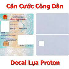 Miếng Dán 2 Mặt Căn Cước Công Dân (CCCD) Decal Lụa Nhám Proton