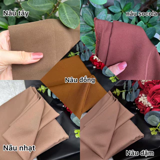 [ VẢI NAKI] BẢNG MÀU 2 - VẢI COTTON LẠNH may đầm váy, sét vest, quần tây khổ 1,5m
