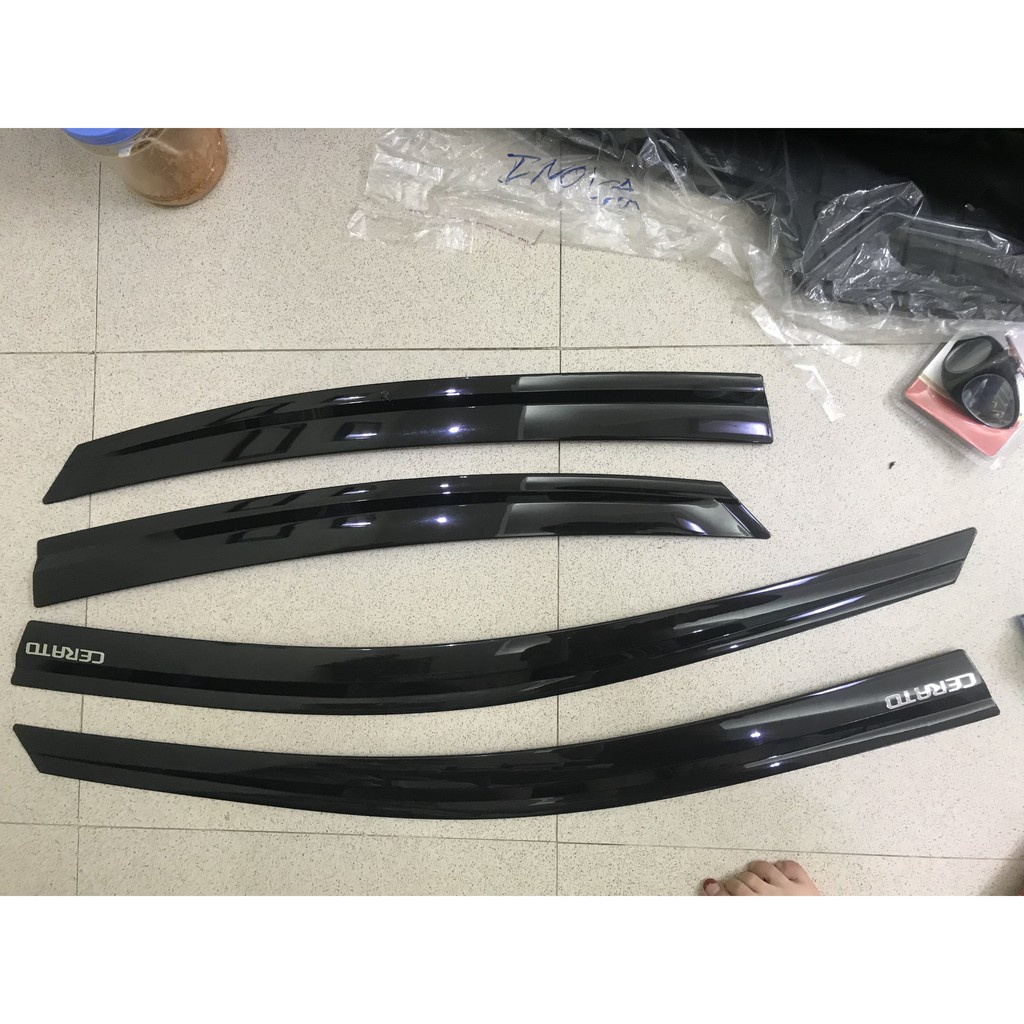 Vè che mưa xe Kia Cerato/ Forte Đời 2008 -2013, 2014 - 2018, 2019 - 2022 Nhựa Đen thái cao cấp, dày dặn, sáng bóng