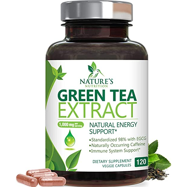 Nature's Nutrition Green Tea Extract EGCG - Viên uống trà xanh hỗ trợ ...