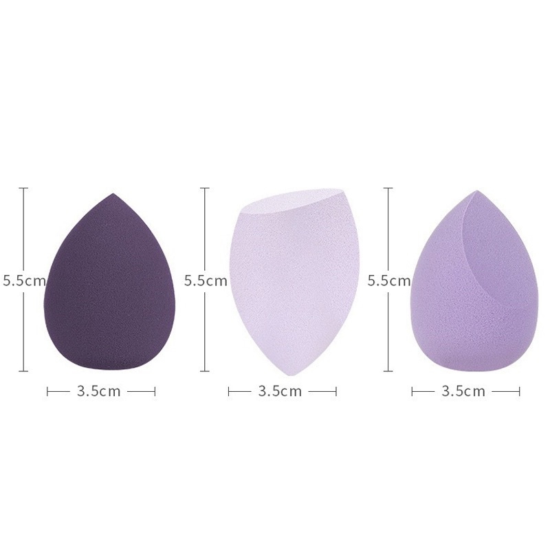 Set Hộp 4 Mút Trang Điểm Hình Trứng Cao Cấp Tán Kem Nền Siêu Mịn Và Tự Nhiên