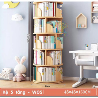 kệ sách xoay 360 độ DQ HOME kệ sách thông minh tiện M105