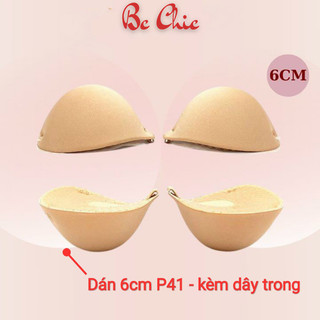 ÁO DÁN NGỰC VECYLA ÁO SILICON ĐỆM DÀY 6CM P41 TẠO KHE NÂNG NGỰC HOÀN HẢO TẶNG KÈM DÂY TRONG
