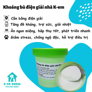 Khoáng Bù Điện Giải Giúp Thú Cưng Giải Nhiệt, Chống Mất Nước - Tăng Đề Kháng, Hấp Thụ Tốt, Phát Trển Nhanh