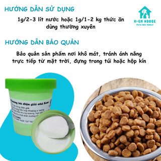 Khoáng Bù Điện Giải Giúp Thú Cưng Giải Nhiệt, Chống Mất Nước - Tăng Đề Kháng, Hấp Thụ Tốt, Phát Trển Nhanh