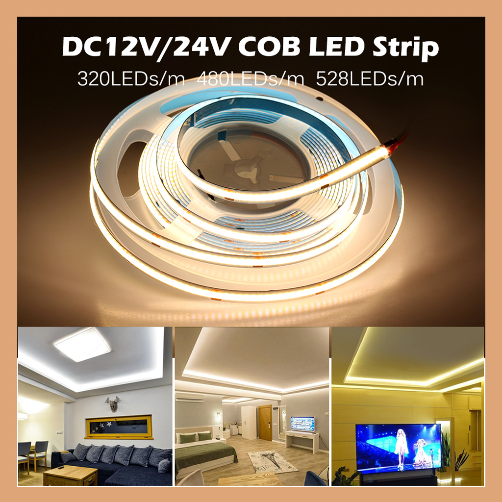 Đèn LED dây Ra>90 320 480leds/m siêu sáng, Đèn dây trang trí, COB led ...