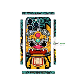 Tấm dán Skin Mặt Sau Mèo Thần Tài MS18 FULL VIỀN 14 pro max , 13 pro max ,12 pro max , 11 pro max , xs max - FukiShop