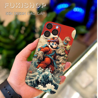 Tấm dán Skin Mặt Sau Mario MS03 FULL VIỀN 14 pro max , 13 pro max , 12 pro max , 11 pro max , xs max - FukiShop