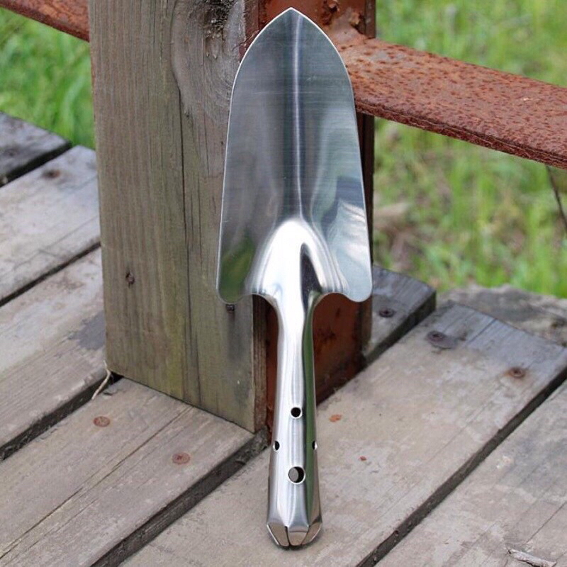 Xẻng inox làm vườn siêu bền, siêu chắc, chuẩn inox xịn, ko gỉ ạ, hàng đẹp và có kho