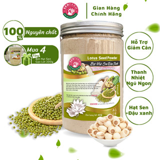Bột Hạt Sen Đậu Xanh nguyên chất Senfarm - giúp ngủ ngon, thanh nhiệt