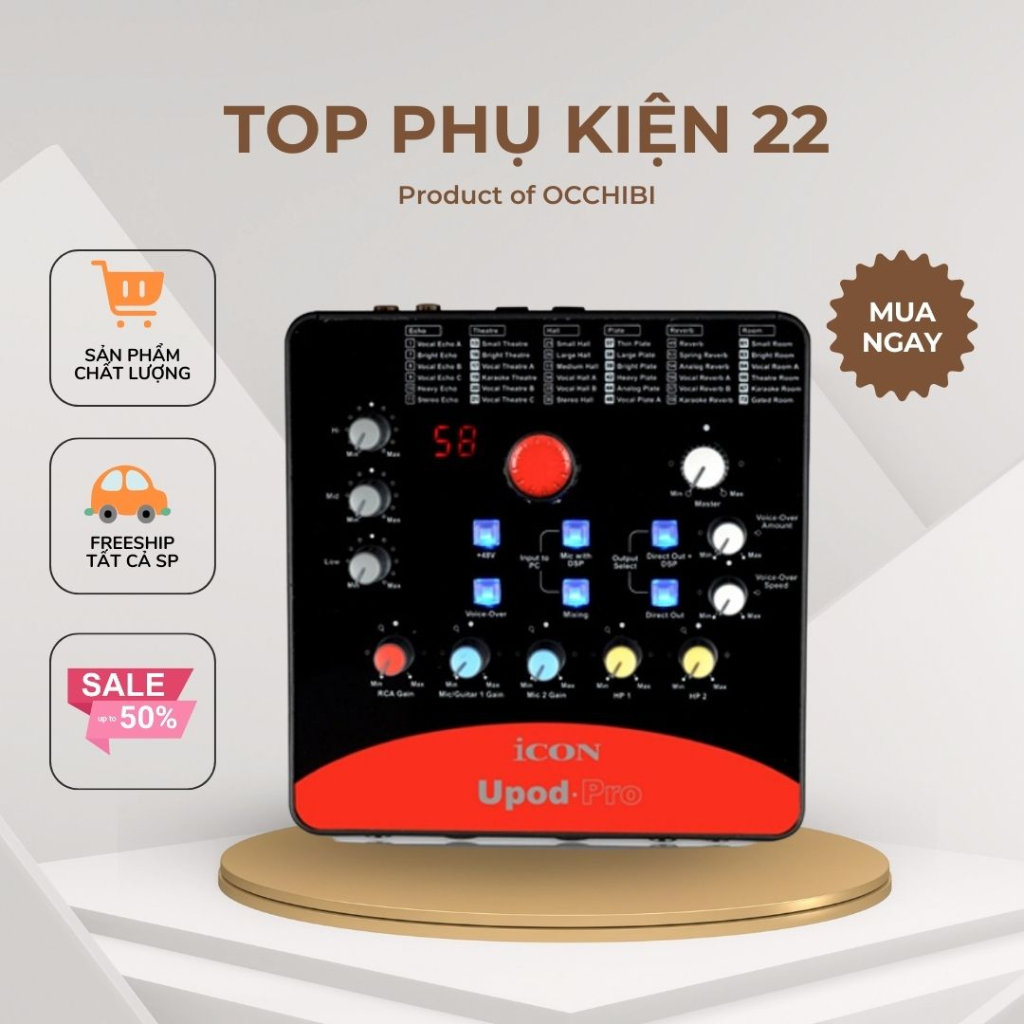 Sound Card Icon Upod Pro Bản Tiếng Anh . Tích Hợp 72 Hiệu Ứng Vang , Âm ...