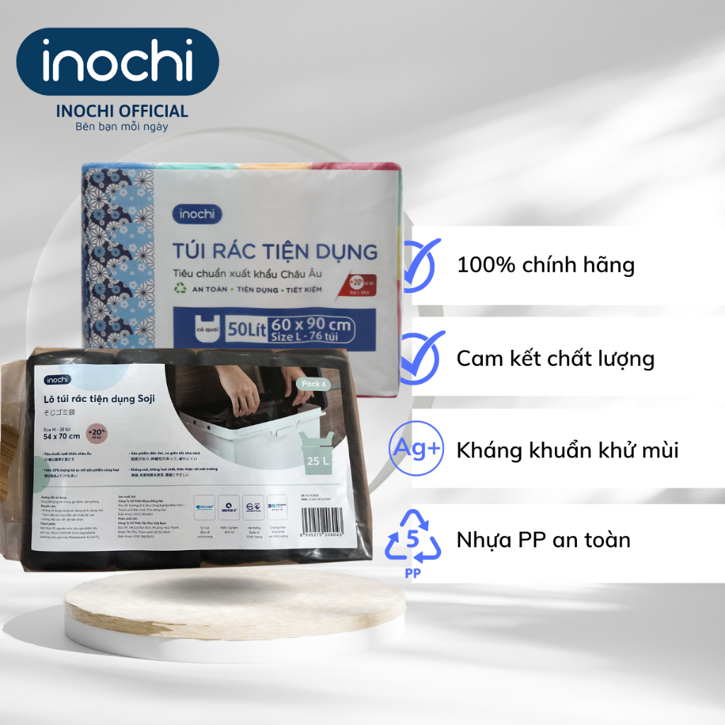 Lô túi rác tự hủy tiện dụng Inochi | Shopee Việt Nam