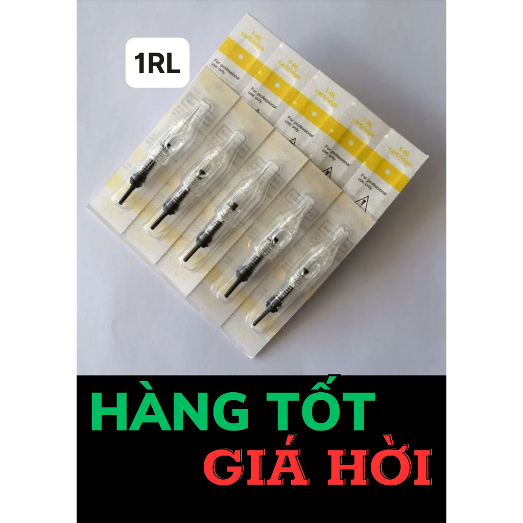 Kim phun xăm máy Pen, máy Charm, máy Thần Thánh, Kim phun xăm lò xo (hộp 10 chiếc)