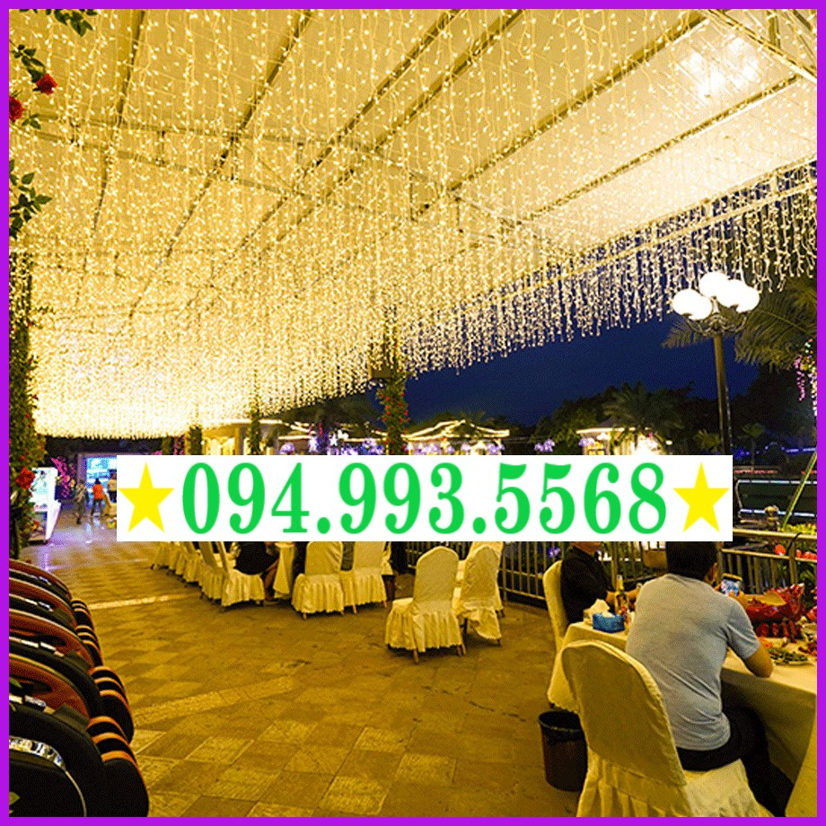 Dây đèn led trang trí thả mành thả rèm bóng to bền đẹp chống nước ngoài ...