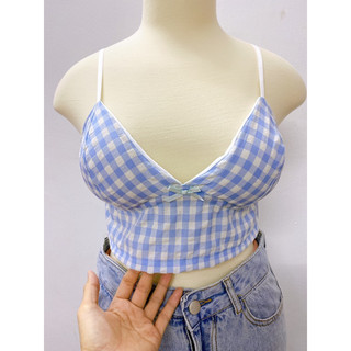 Áo bra dáng dài đi biển (có mút ngực) - Handmade by Mimi House