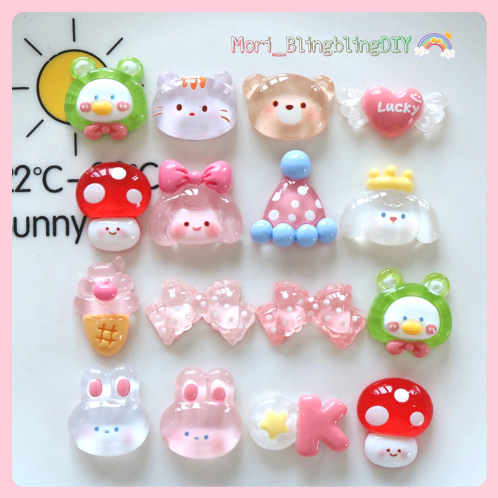 (CT614) Phụ Kiện Charm Sticker Hình Nấm Động Vật Dễ Thương | Shopee ...