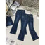 Quần jeans ống loe cạp to, ống loe nhẹ dễ mặc , đi học , đi chơi đều xinh