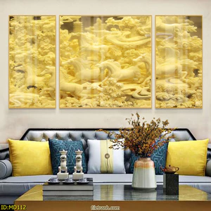 Bộ 3 Tranh Treo Tường Hiện Đại Phong Thủy Mã Đáo Thành Công Độc Đáo Đẹp Mắt Xưởng Giá Rẻ