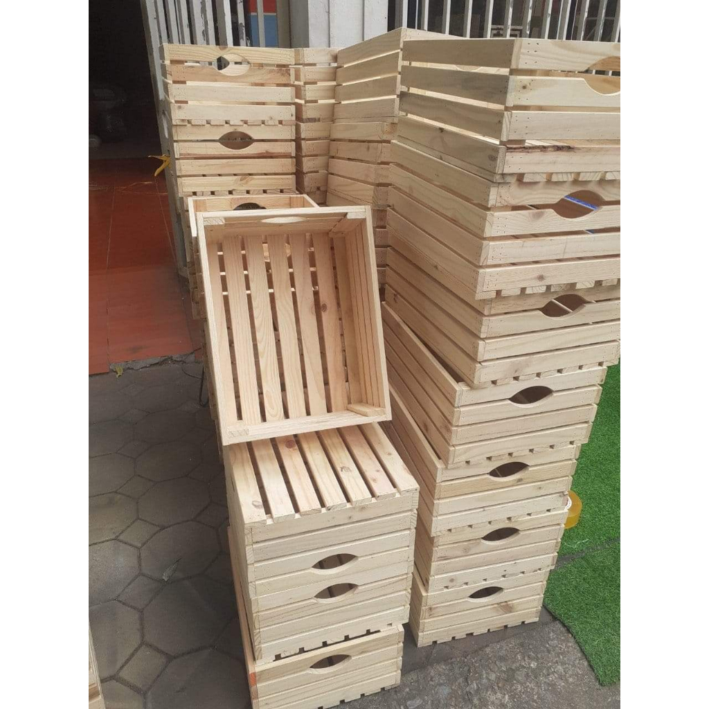 Thùng Gỗ Decor Được Làm Từ Gỗ Thông Cao Cấp, Bền Bỉ - Nội Thất Nhà Xanh 82