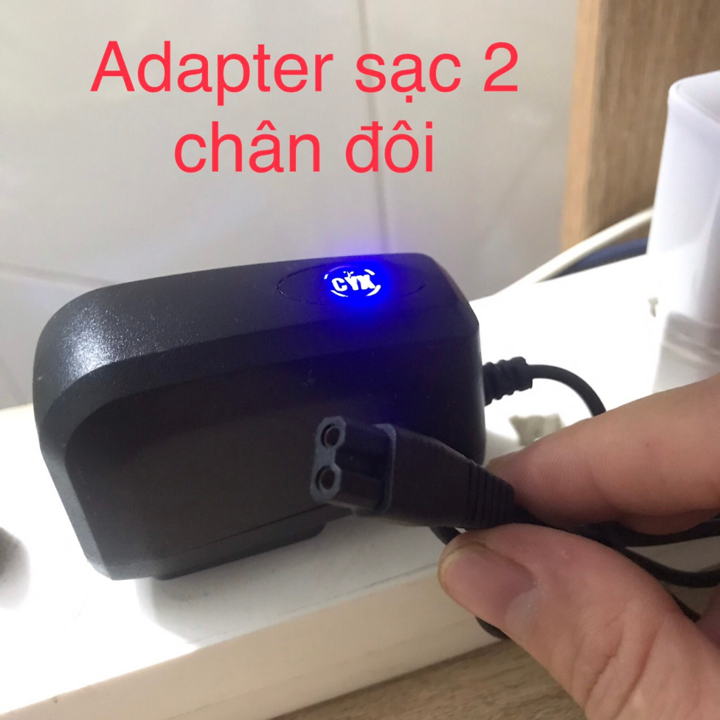 Cục sạc pin chân dẹp đôi nhỏ (100mm), chân sạc 2 chấu nhỏ dùng để sạc ...