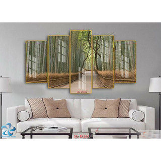Bộ 5 Tranh Treo Tường Phong Cảnh Trang Trí Nhà, Phòng Khách, Phòng Ngủ, Phòng Bếp OHA Decor