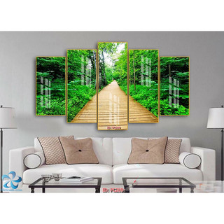 Bộ 5 Tranh Treo Tường Phong Cảnh Trang Trí Nhà, Phòng Khách, Phòng Ngủ, Phòng Bếp OHA Decor