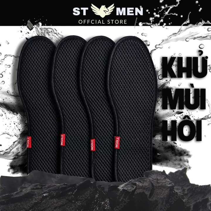 Lót giày khử mùi sợi tre, thơm tự nhiên khử mùi hôi hiệu quả