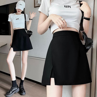 Chân váy ngắn - Quần váy ngắn vạt chéo chữ A khóa kéo co giãn lót quần trong siêu xinh thoải mái, quần váy cạp cao