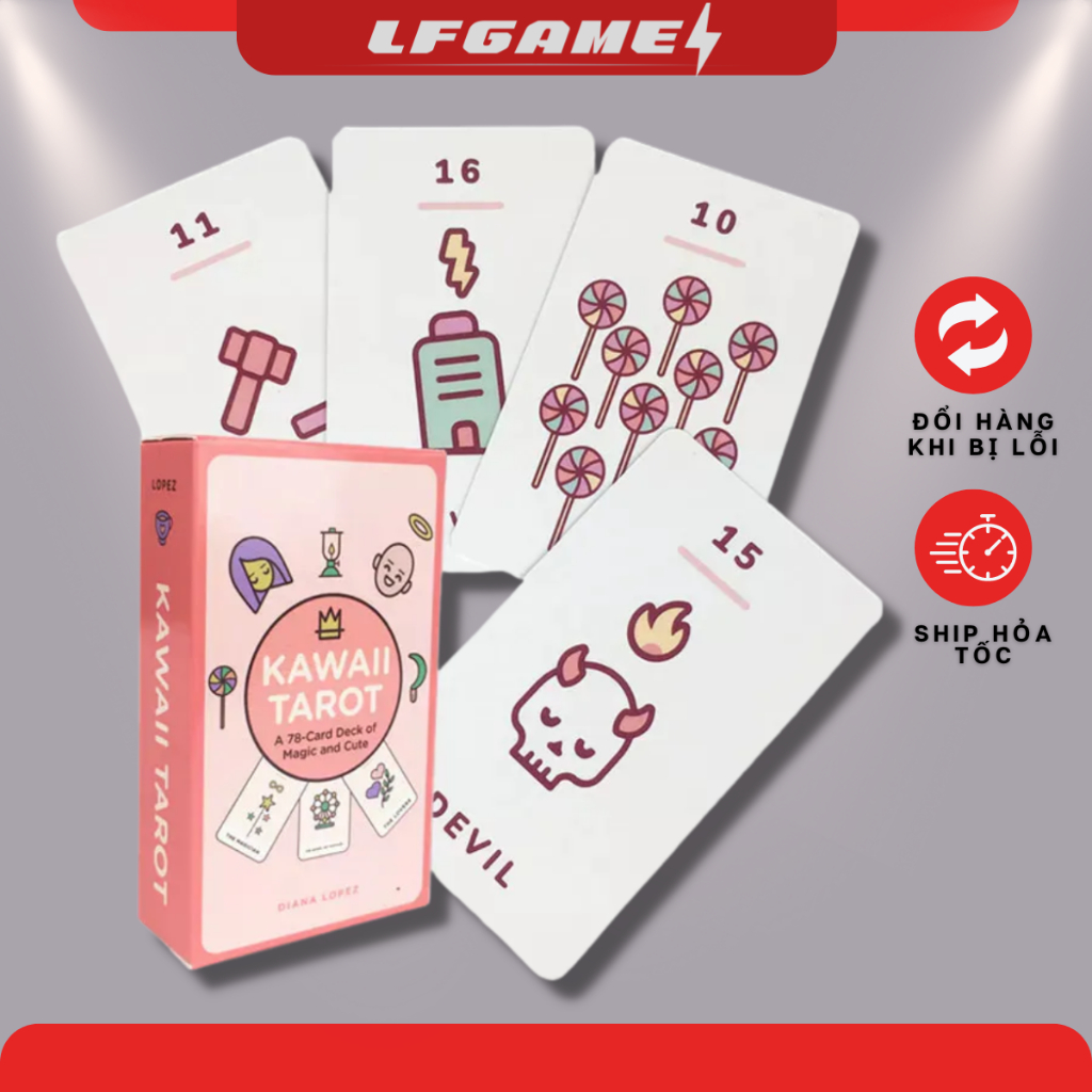 B b i b i kawaii tarot oracle size ti u chu n ti ng anh mua 2 b b t