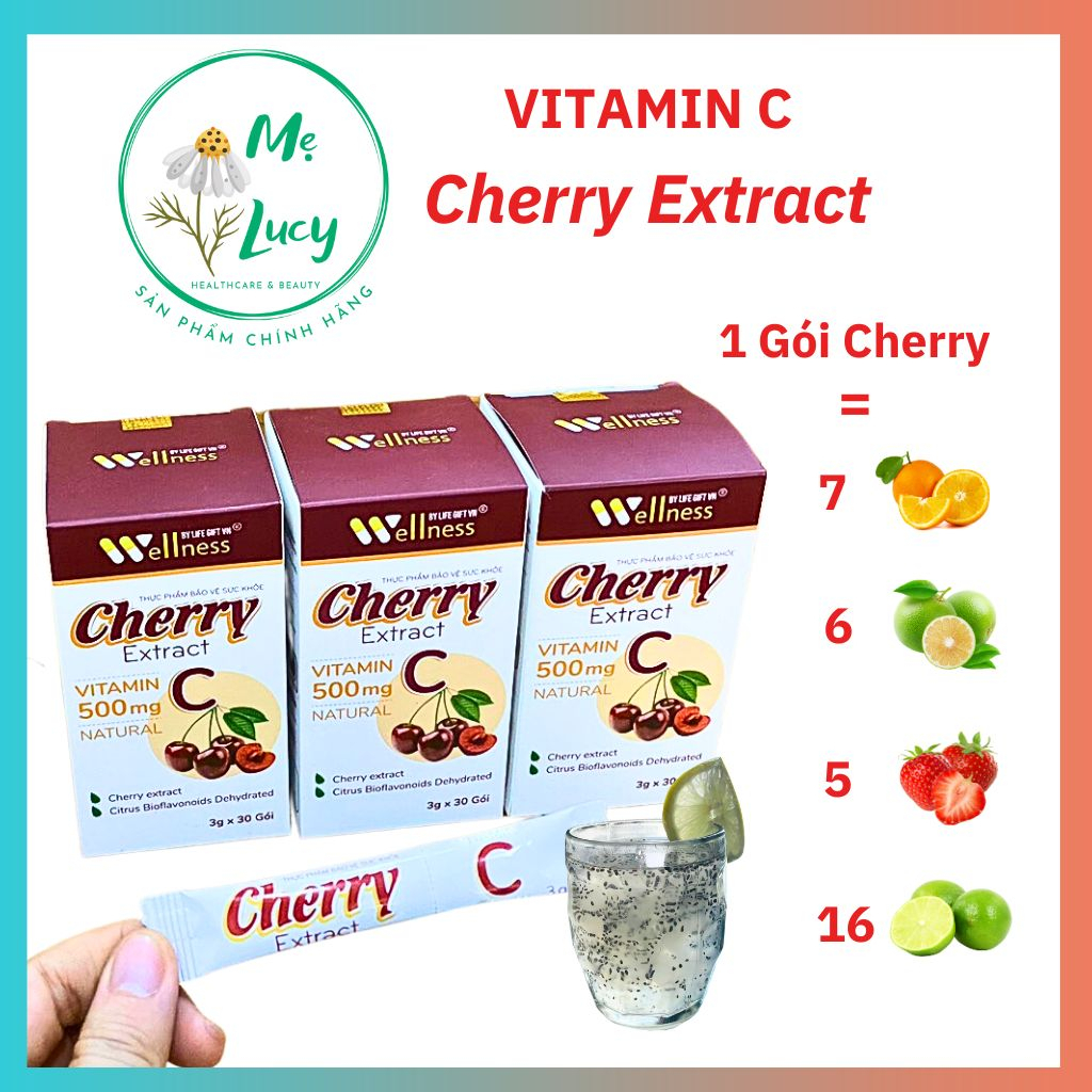 Vitamin C Cherry Extract Hỗ trợ tăng cường sức khỏe, nâng cao sức đề