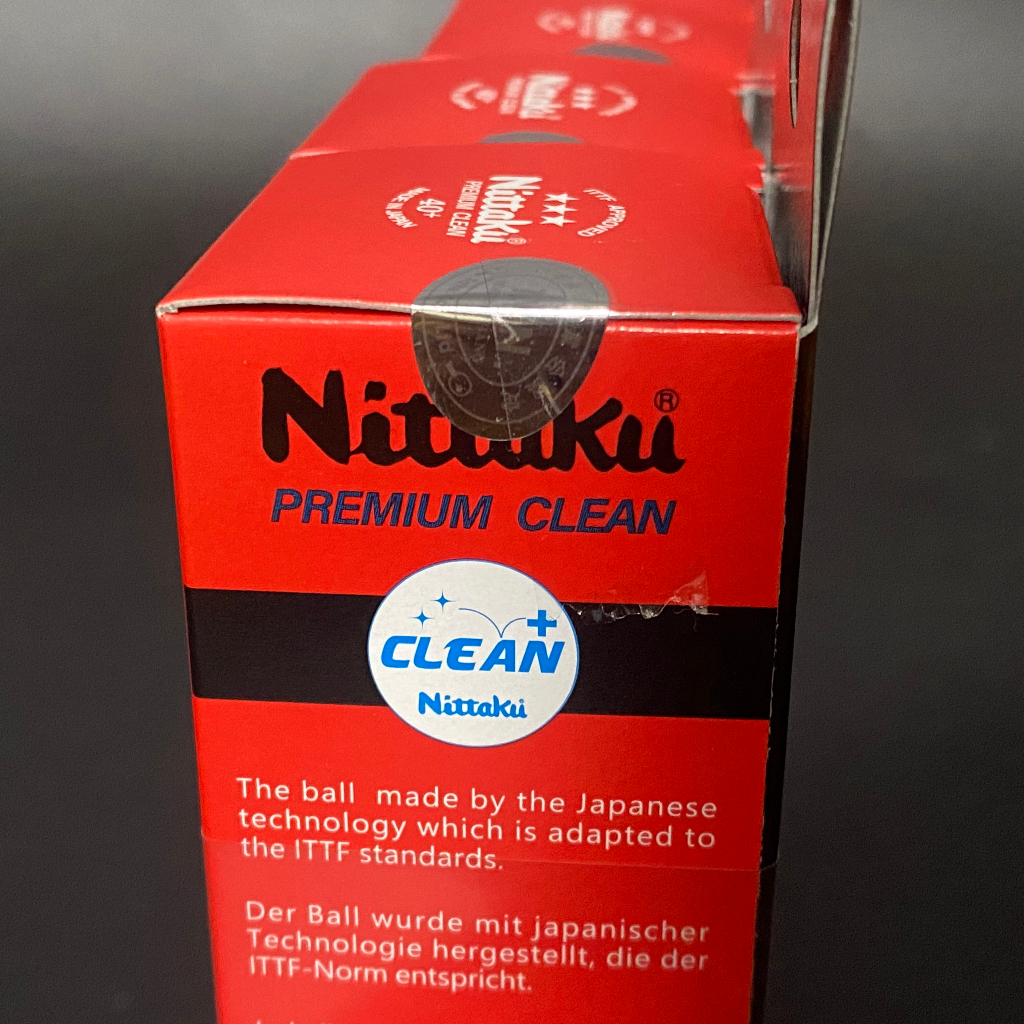 Bóng thi đấu Nittaku clean chính hãng hộp 3 quả chính hãng