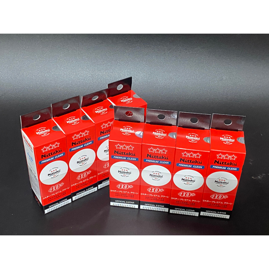 Bóng thi đấu Nittaku clean chính hãng hộp 3 quả chính hãng
