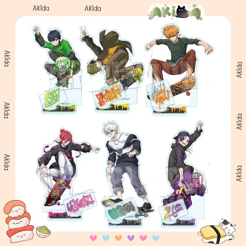 [Akida] Standee/ tượng tĩnh - Trượt ván ver - Blue Lock | Shopee Việt Nam