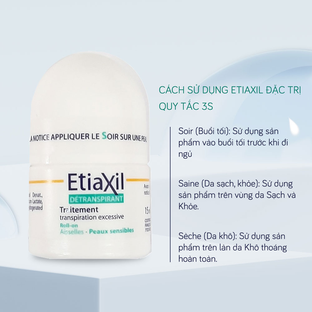 Ảnh Lăn Khử Mùi EtiaXil Nhãn Xanh Cho Da Nhạy Cảm 15ml Detranspirant Traitement Roll-On Peaux Sensibles 2