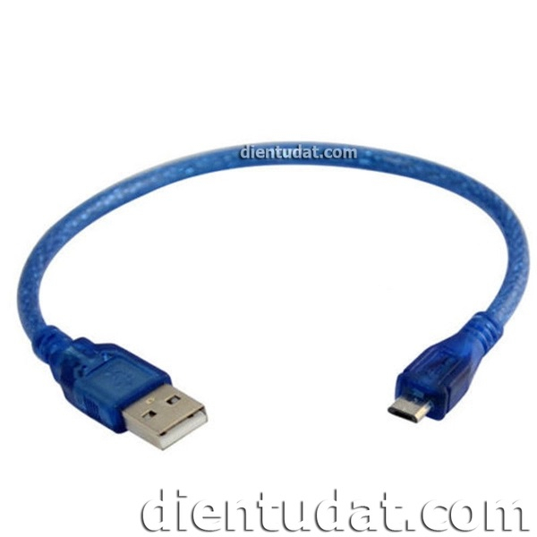 Dây Cáp Micro USB Xanh 30cm | Shopee Việt Nam