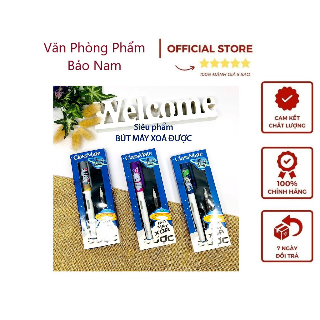 Bút máy xóa được nét thanh đậm Classmate CL-FP501 - Tặng kèm ngòi bút ...