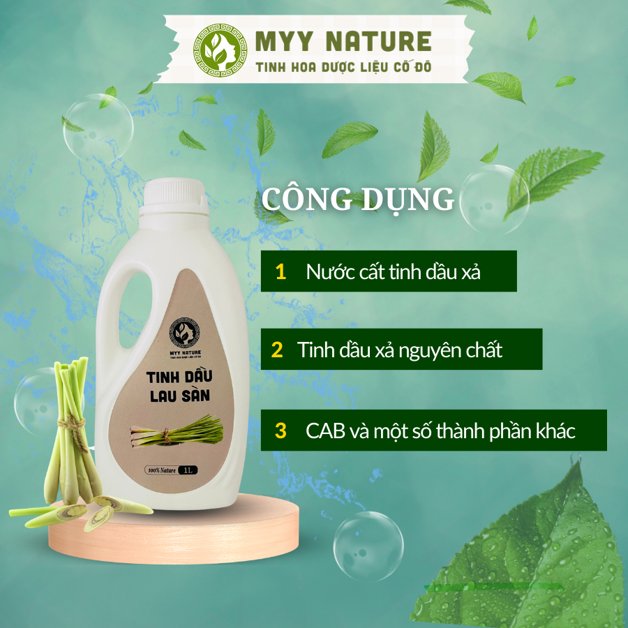 Tinh Dầu Lau Sàn Myy Nature Chai 500ml/1000ml - Sạch Nhanh, Khử Mùi Và Xua Đuổi Côn Trùng Hiệu Quả