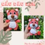 Gấu dâu len - Handmade len - Amigurumi - Crochet