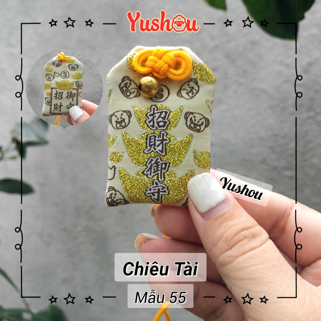 Túi Phước Yushou Tài Vận Mẫu 55 - Kiểu Omamori Nhật, Có sẵn, Quà tặng ý nghĩa.
