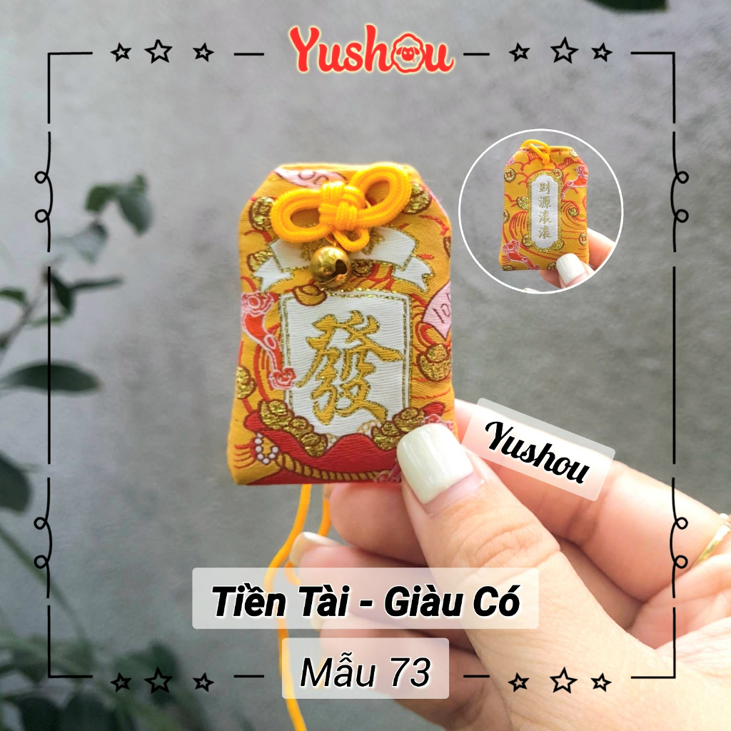 Túi Phước Yushou Tài Vận Mẫu 73 - Kiểu Omamori Nhật, Có sẵn, Quà tặng ý nghĩa.