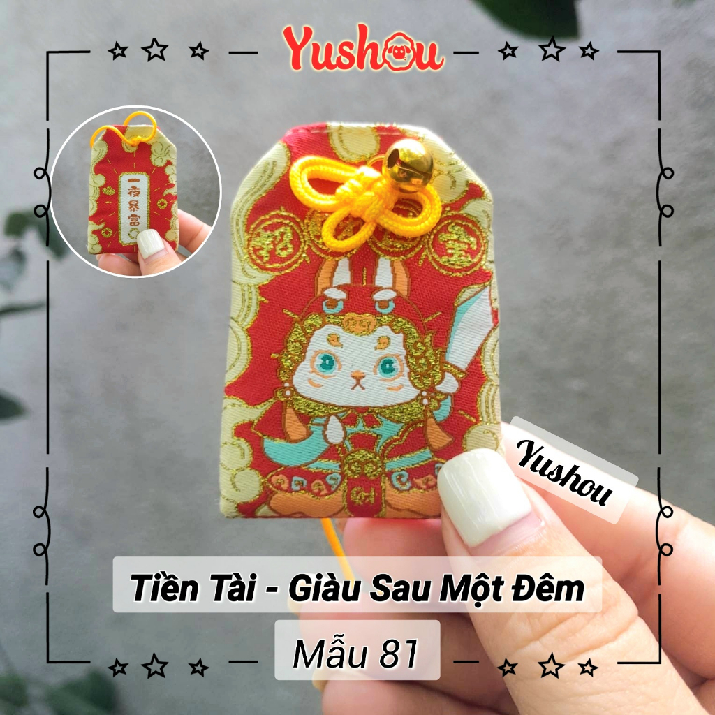 Túi Phước Yushou Tài Vận Mẫu 81 - Giàu Sao 1 Đêm - Kiểu Omamori Nhật, Có sẵn, Quà tặng ý nghĩa.