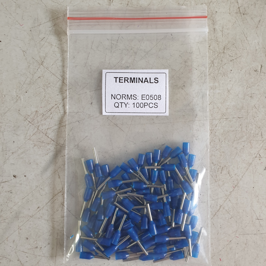 Đầu cos pin rỗng đơn cho dây 0.5mm2; 0.75mm2; 1.0mm2; 1.5mm2; 2.5mm2; 4 ...