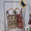 Áo hai dây dáng babydoll chất thô mềm