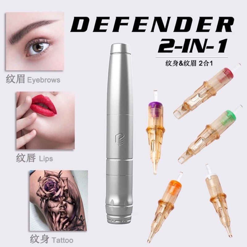 Máy Pen EZ Defender 2in1 Tattoo Siêu Êm