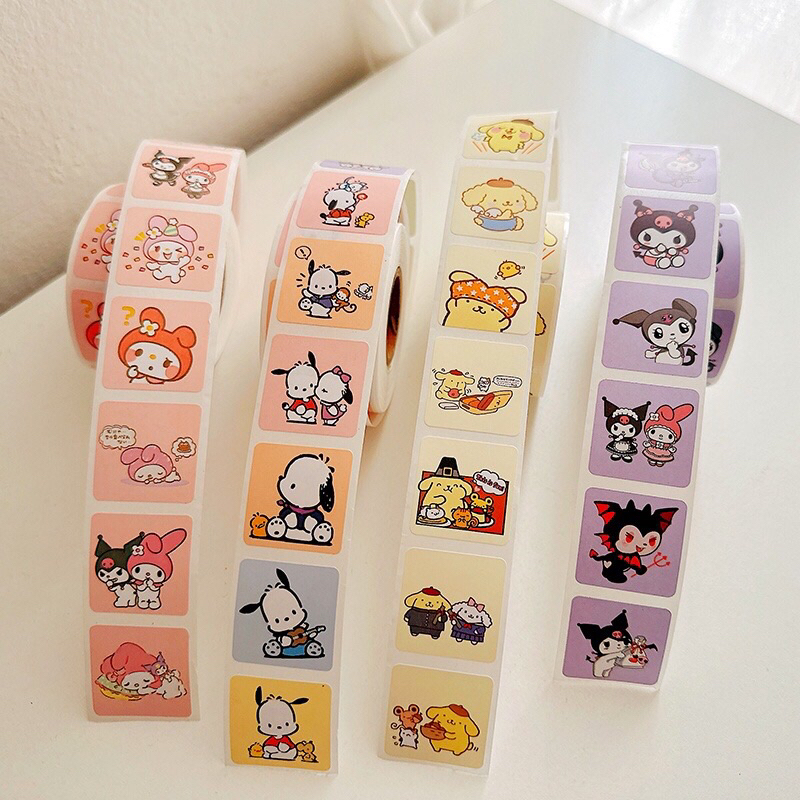 (100 tem) Tem dán sticker niêm phong hoạt hình dễ thương | Shopee Việt Nam
