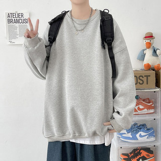 Áo Sweater form rộng trơn Nam Nữ Unisex - Form áo Oversize